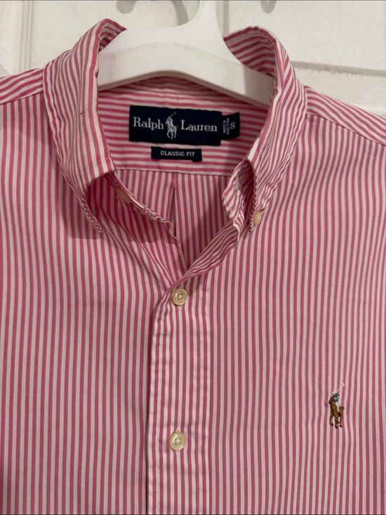 Ralph Lauren Other - Ralph Lauren Red & White Striped Button-Down Shirt for Men Size S-M
